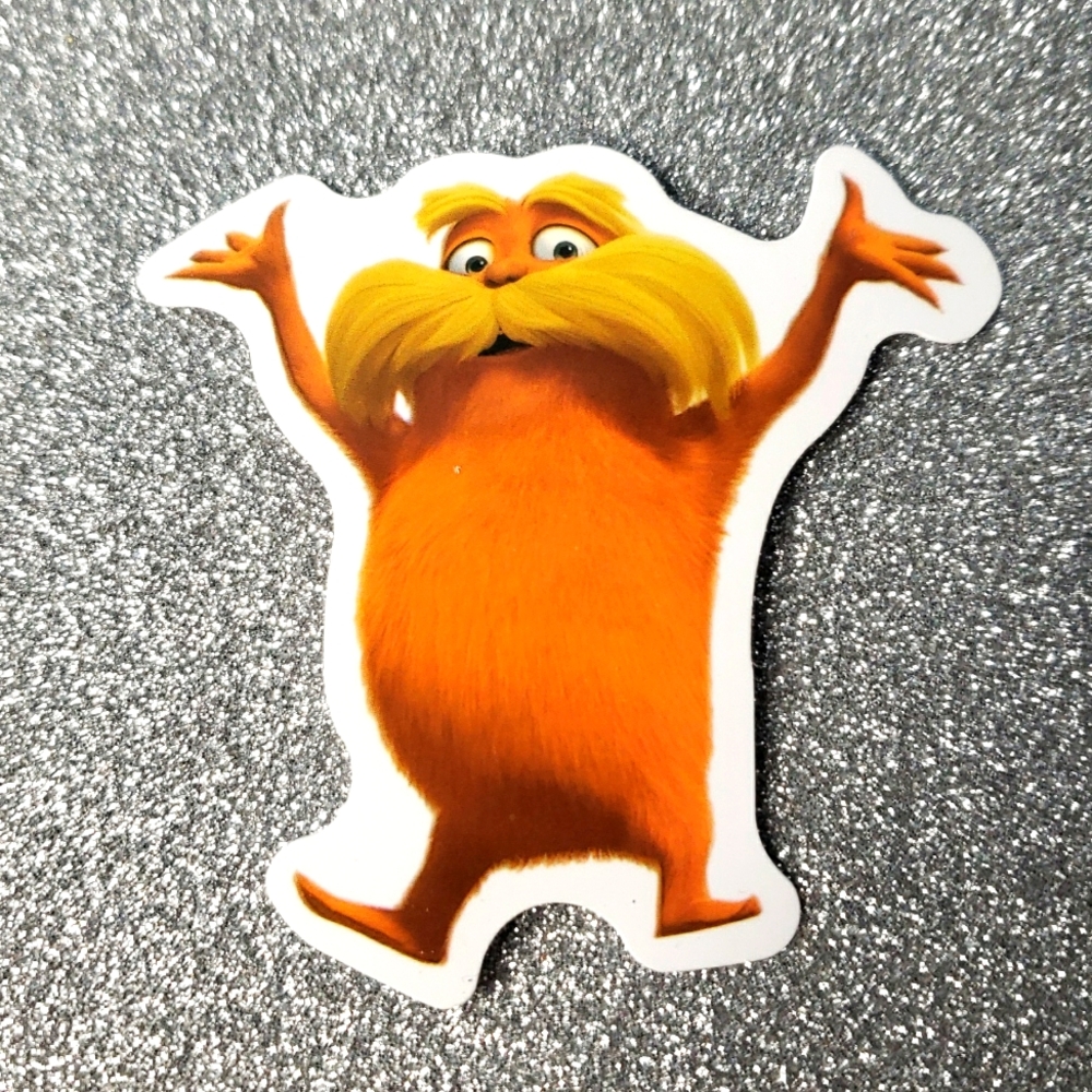 10/$10 LORAX waterproof sticker DR. SEUSS BOOK